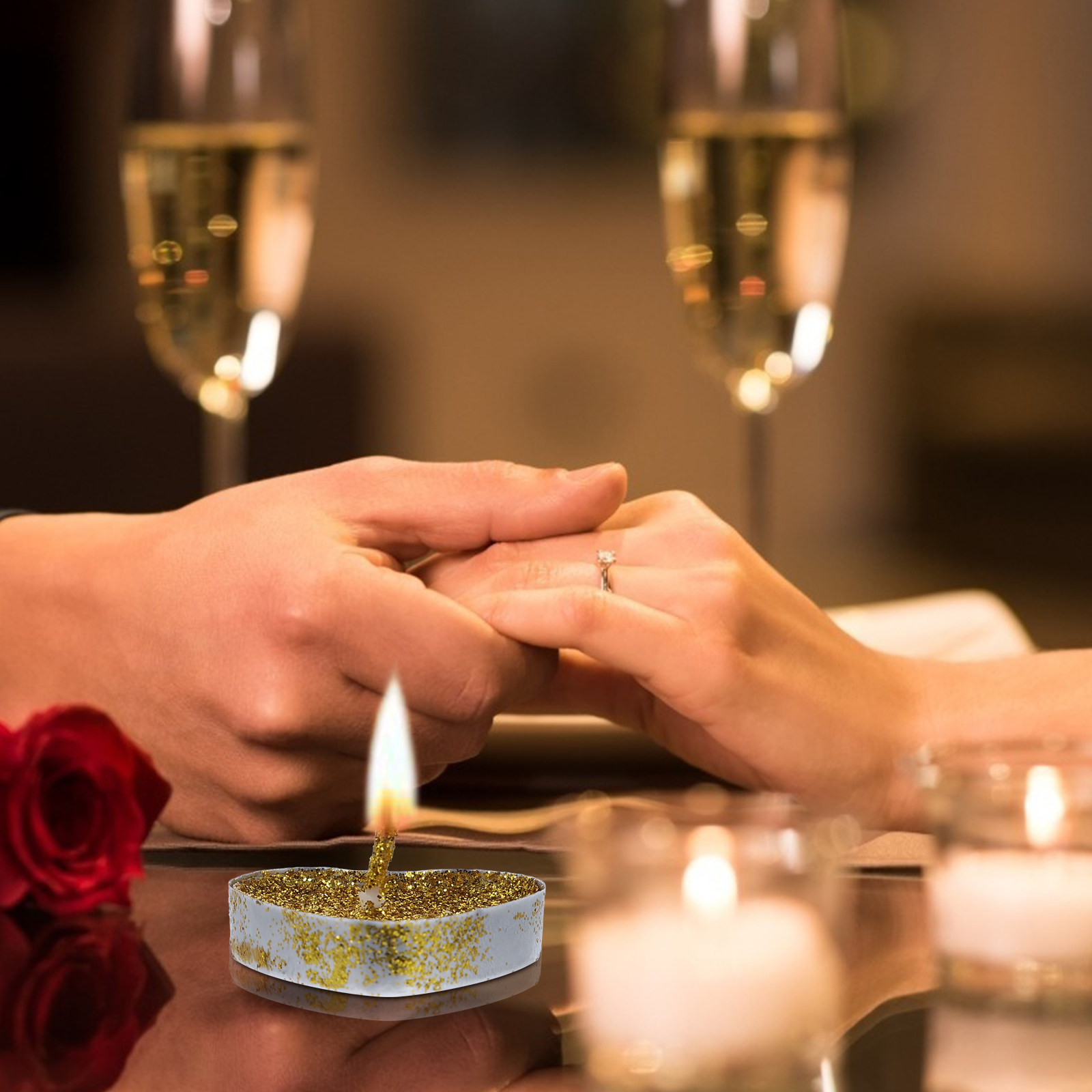 Wedding Solution - 30 قطعة من شموع التيلايت الزخرفية