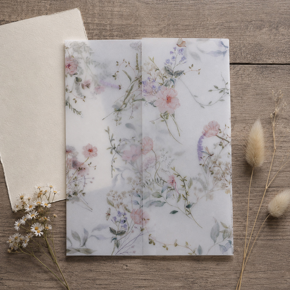Wedding Envelopes - 20/50 قطعة من ورق الفيلوم المزخرف