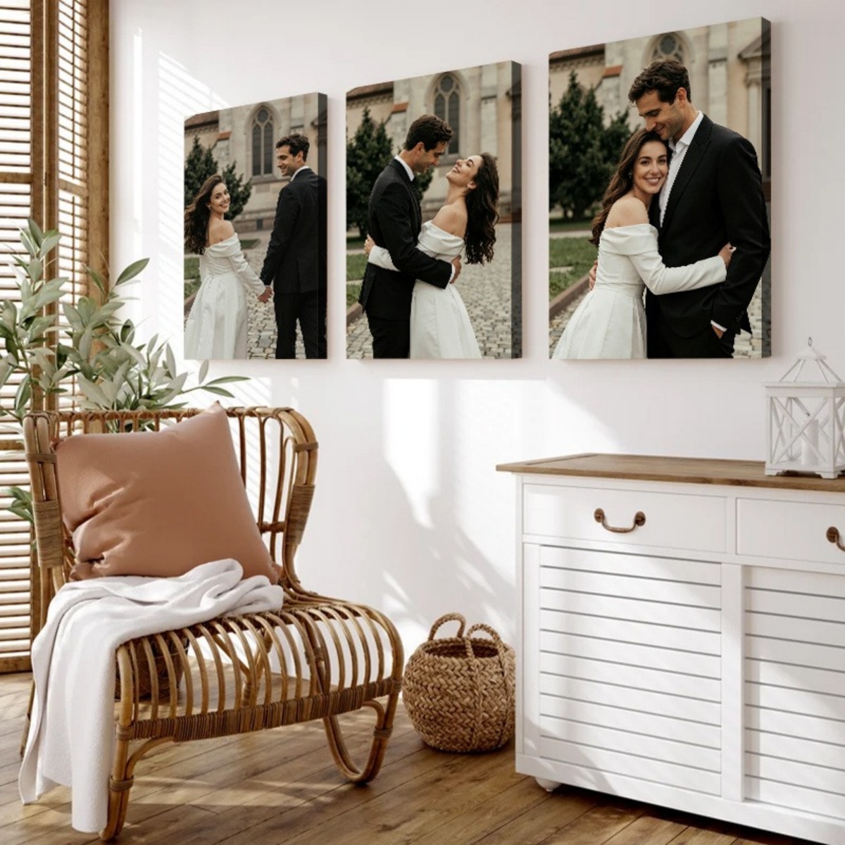 Wedding Party Supply - مجموعة من 3 مطبوعات قماشية مخصصة