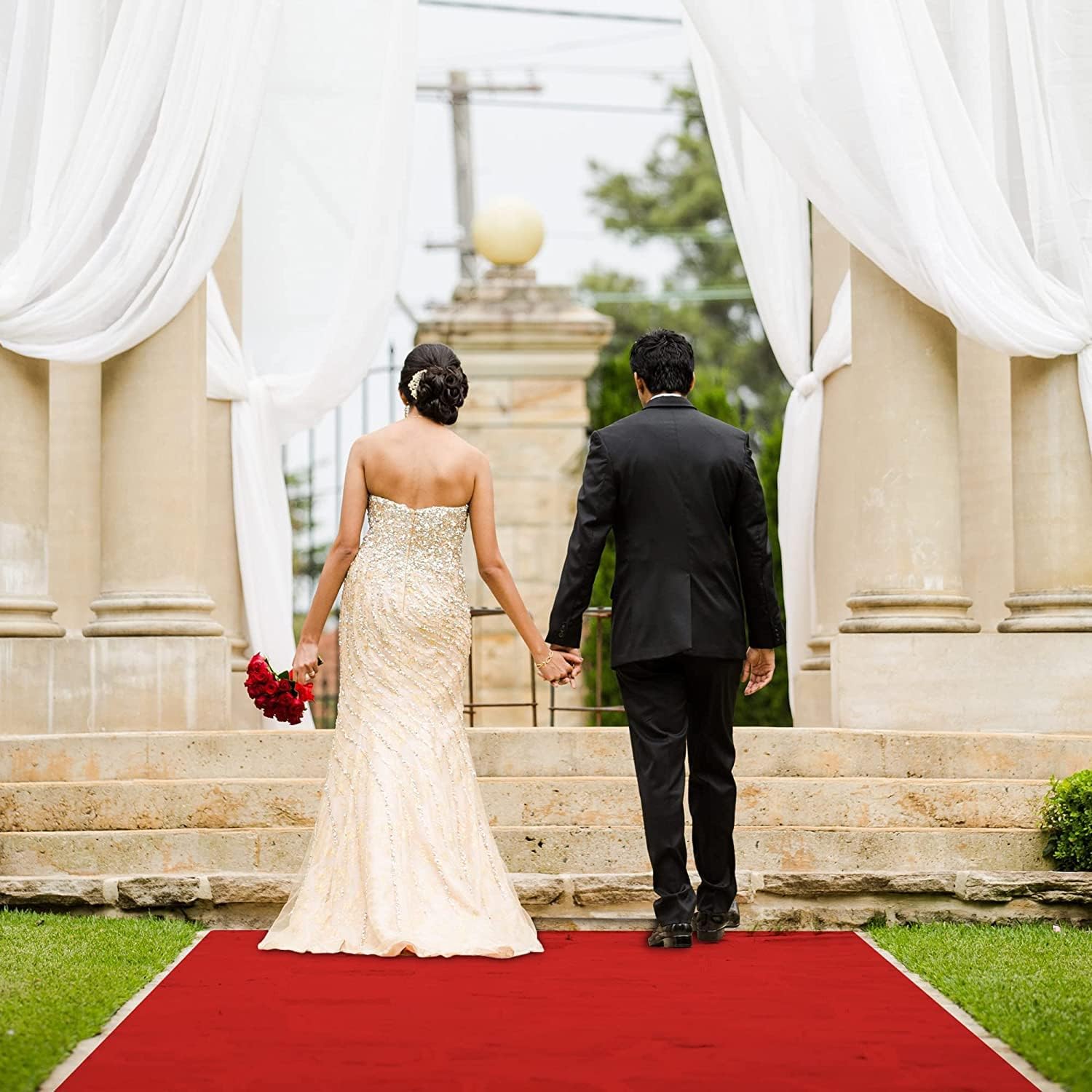 سجادة حمراء سميكة للزفاف، تصمي - مراجعة Aisle Runner White وسعره