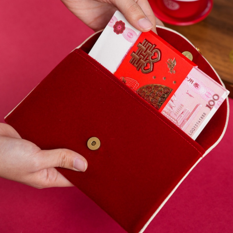 حقيبة مخملية بتصميم شرابة، مطر - مراجعة Wedding Envelopes وسعره