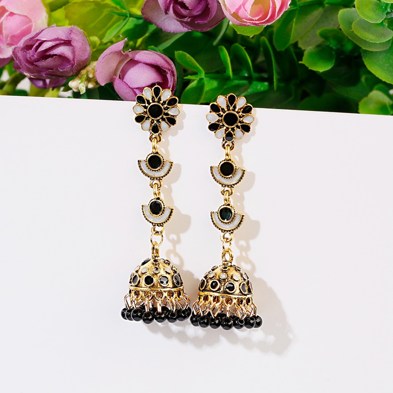 أقراط Jhumka العرقية الوردية ا - مراجعة Indian Wedding Supply وسعره