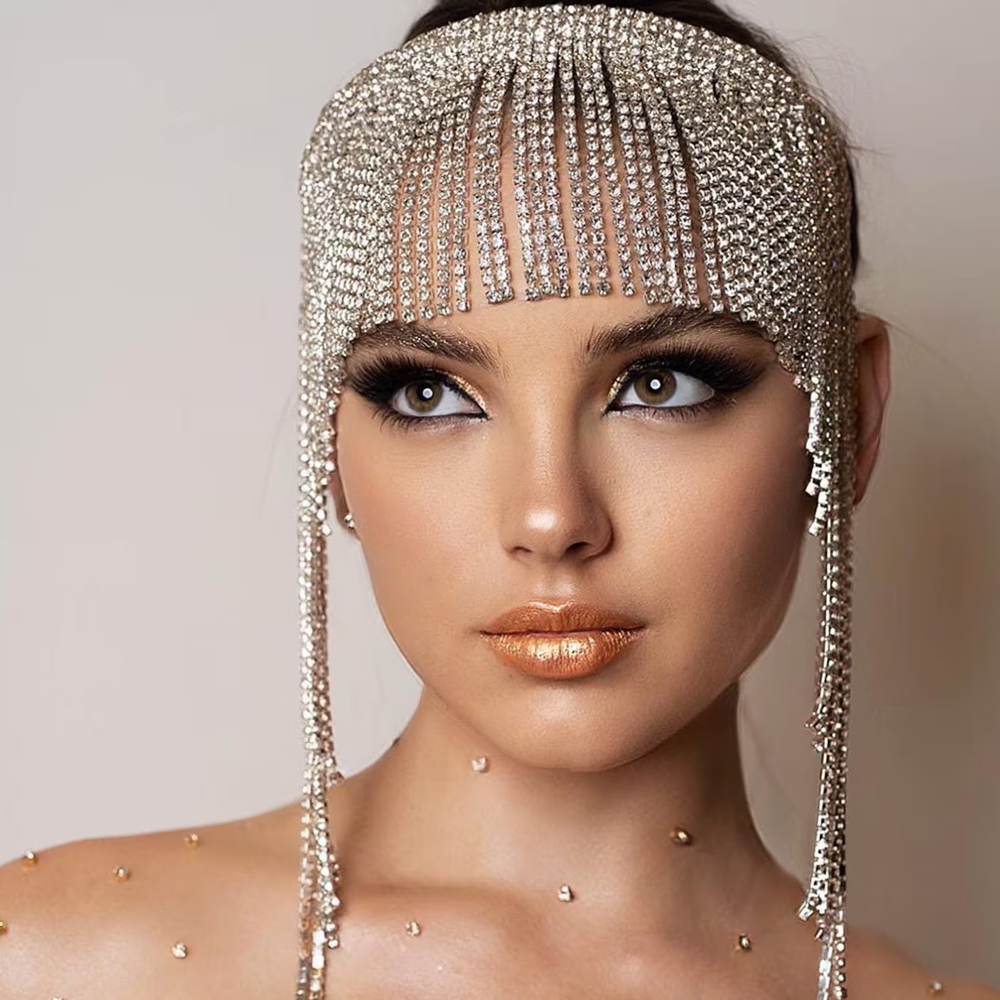 سلسلة شعر من الكريستال البوهو  - مراجعة Indian Wedding Supply وسعره