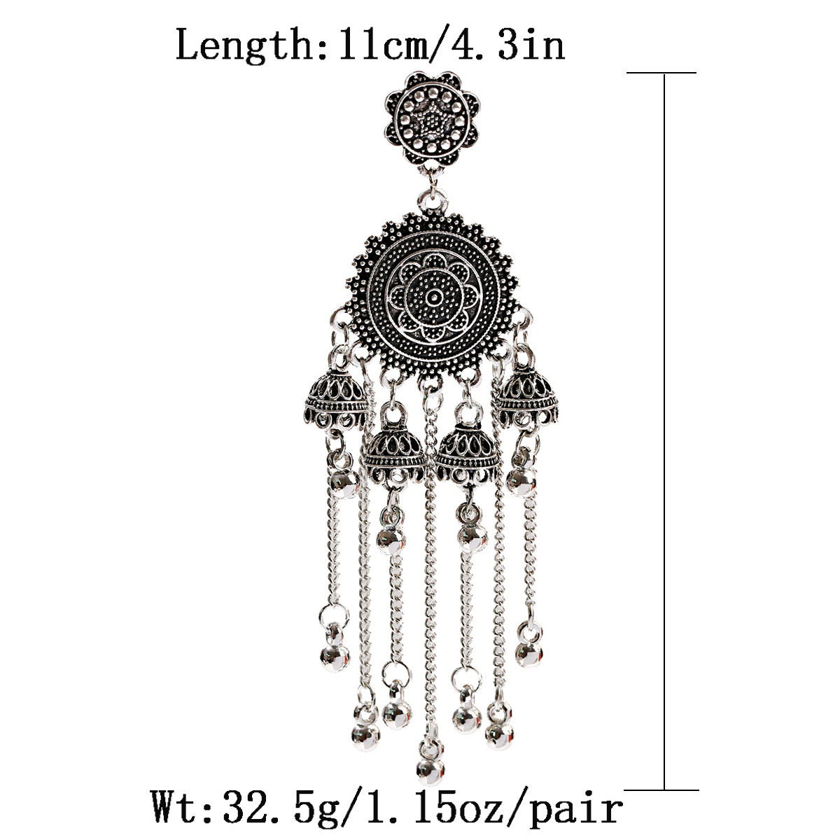 سلسلة Pendientes القرط و دبوس  - مراجعة Indian Wedding Supply وسعره