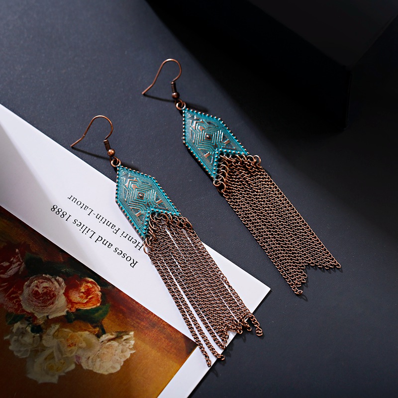 أقراط متدلية كلاسيكية من سبيكة - مراجعة Indian Wedding Supply وسعره